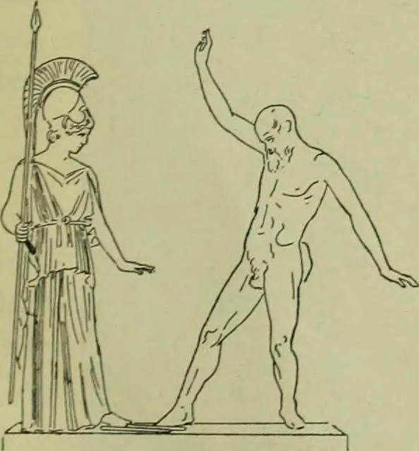 An illustration from Der schoene Mensch im Altertum; eine Geschichte des Koerperideals bei Aegyptern, Orientalen u. Griechen, 1912, leaf 149