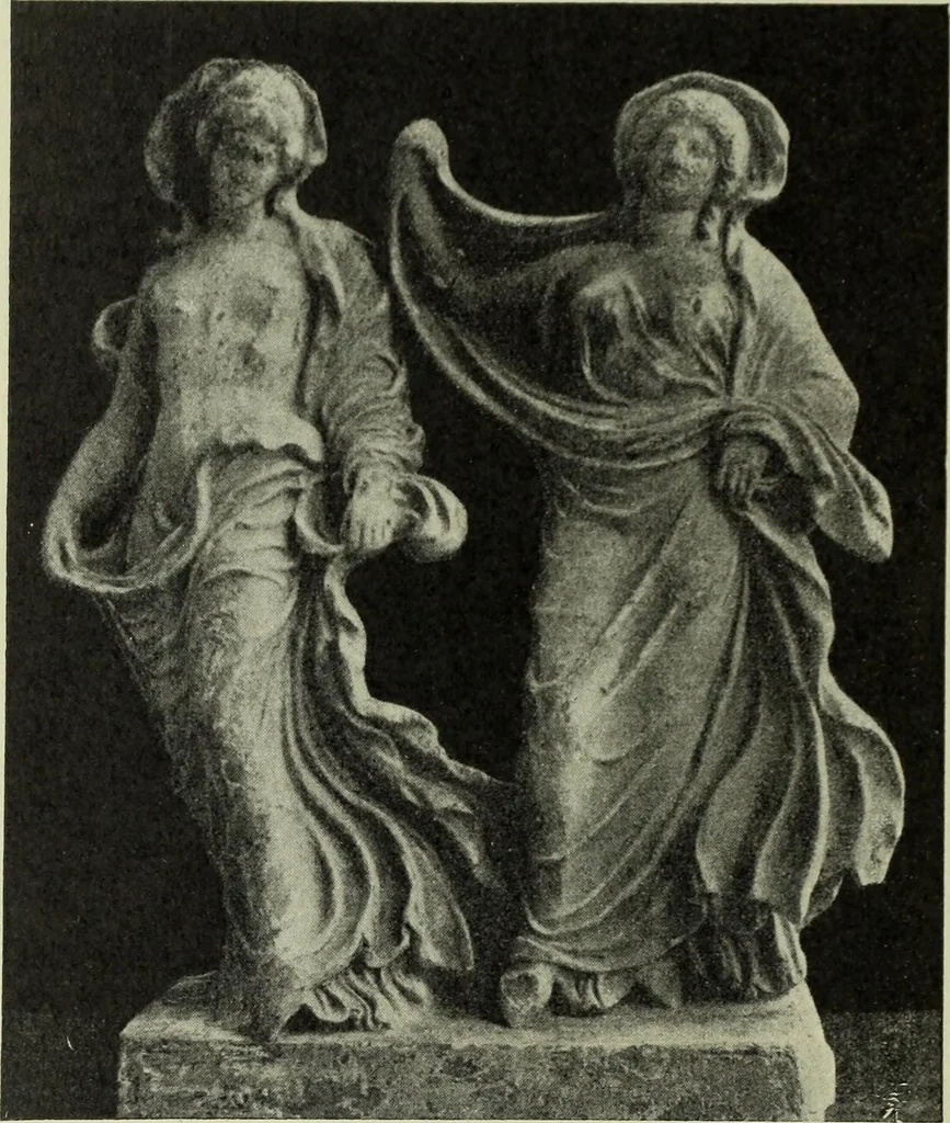 An illustration from Der schoene Mensch im Altertum; eine Geschichte des Koerperideals bei Aegyptern, Orientalen u. Griechen, 1912, leaf 152