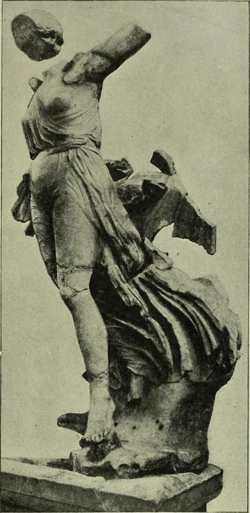 An illustration from Der schoene Mensch im Altertum; eine Geschichte des Koerperideals bei Aegyptern, Orientalen u. Griechen, 1912, leaf 155