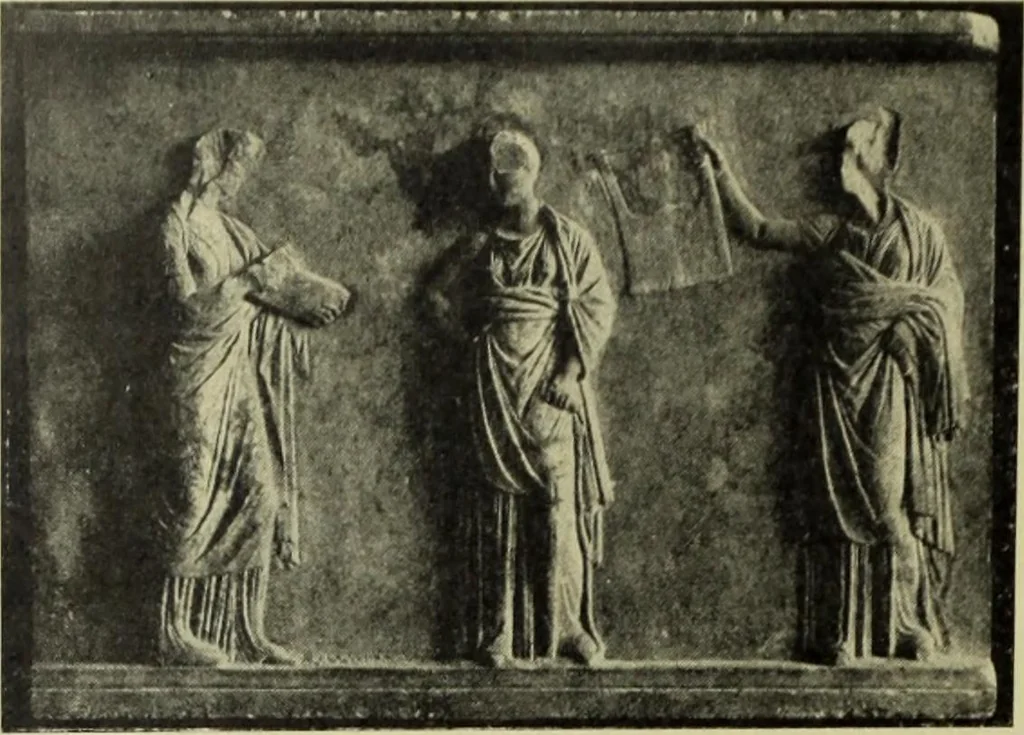 An illustration from Der schoene Mensch im Altertum; eine Geschichte des Koerperideals bei Aegyptern, Orientalen u. Griechen, 1912, leaf 164