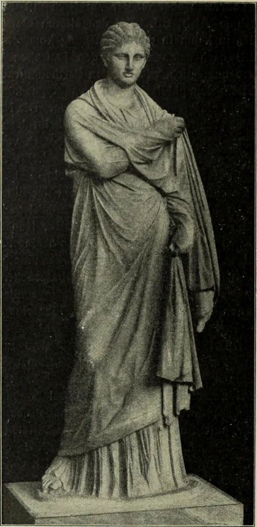 An illustration from Der schoene Mensch im Altertum; eine Geschichte des Koerperideals bei Aegyptern, Orientalen u. Griechen, 1912, leaf 166