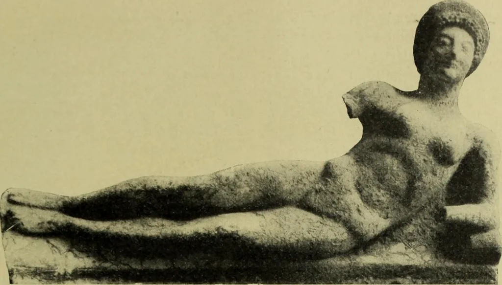 An illustration from Der schoene Mensch im Altertum; eine Geschichte des Koerperideals bei Aegyptern, Orientalen u. Griechen, 1912, leaf 181