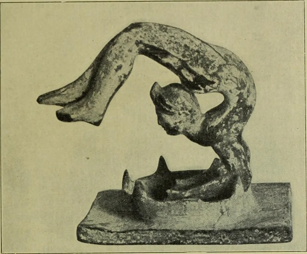 An illustration from Der schoene Mensch im Altertum; eine Geschichte des Koerperideals bei Aegyptern, Orientalen u. Griechen, 1912, leaf 185