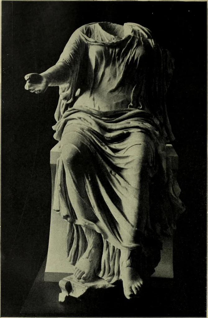 An illustration from Der schoene Mensch im Altertum; eine Geschichte des Koerperideals bei Aegyptern, Orientalen u. Griechen, 1912, leaf 210