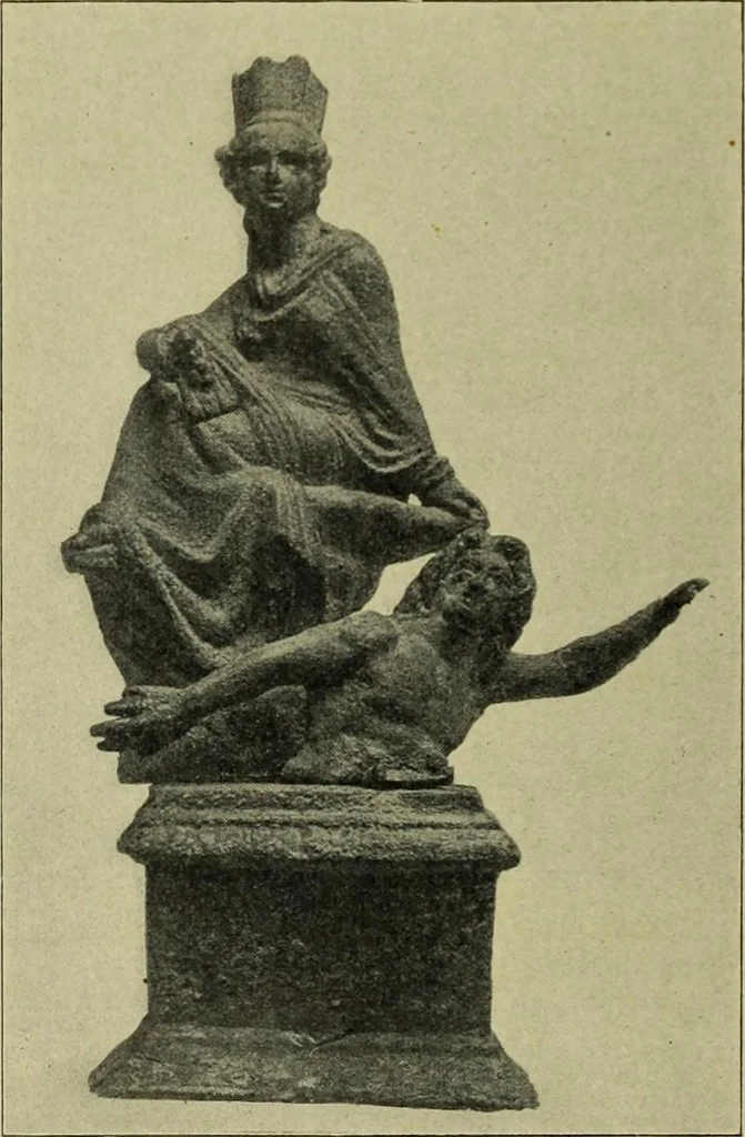 An illustration from Der schoene Mensch im Altertum; eine Geschichte des Koerperideals bei Aegyptern, Orientalen u. Griechen, 1912, leaf 214