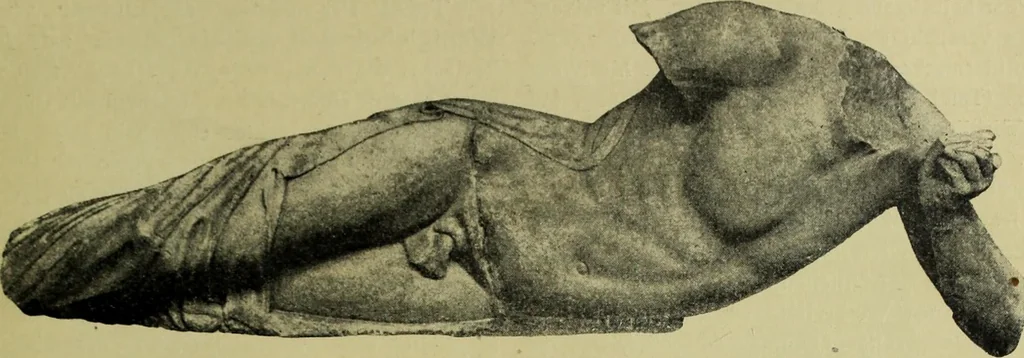 An illustration from Der schoene Mensch im Altertum; eine Geschichte des Koerperideals bei Aegyptern, Orientalen u. Griechen, 1912, leaf 215