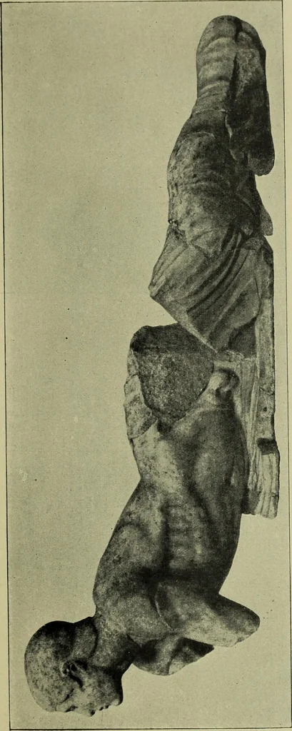 An illustration from Der schoene Mensch im Altertum; eine Geschichte des Koerperideals bei Aegyptern, Orientalen u. Griechen, 1912, leaf 217