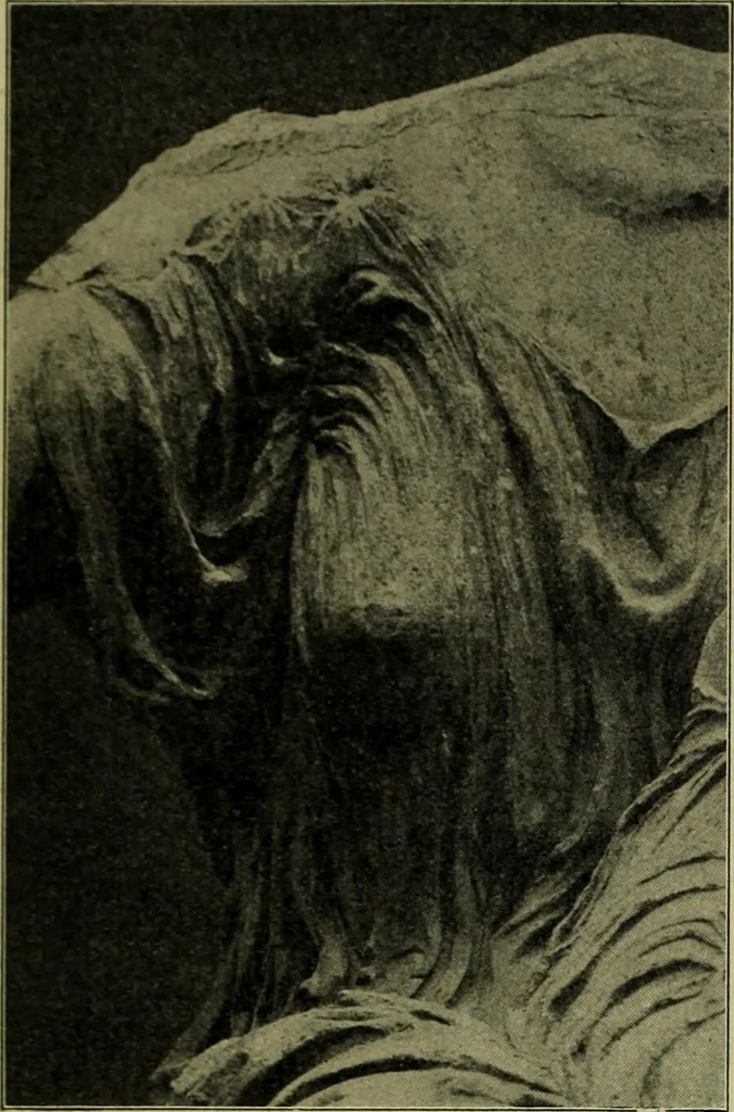 An illustration from Der schoene Mensch im Altertum; eine Geschichte des Koerperideals bei Aegyptern, Orientalen u. Griechen, 1912, leaf 219