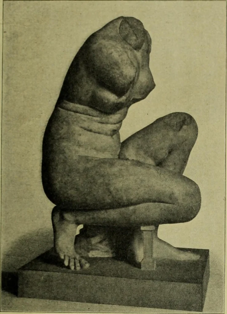 An illustration from Der schoene Mensch im Altertum; eine Geschichte des Koerperideals bei Aegyptern, Orientalen u. Griechen, 1912, leaf 225