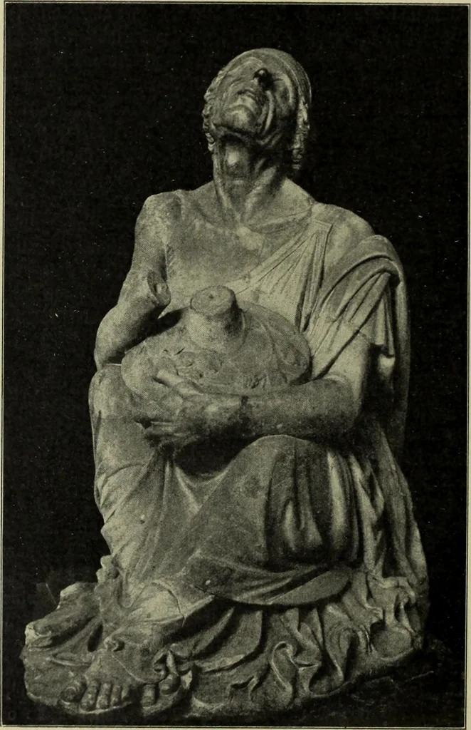 An illustration from Der schoene Mensch im Altertum; eine Geschichte des Koerperideals bei Aegyptern, Orientalen u. Griechen, 1912, leaf 230