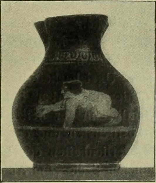 An illustration from Der schoene Mensch im Altertum; eine Geschichte des Koerperideals bei Aegyptern, Orientalen u. Griechen, 1912, leaf 231