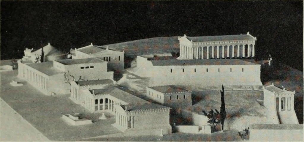 An illustration from Der schoene Mensch im Altertum; eine Geschichte des Koerperideals bei Aegyptern, Orientalen u. Griechen, 1912, leaf 253