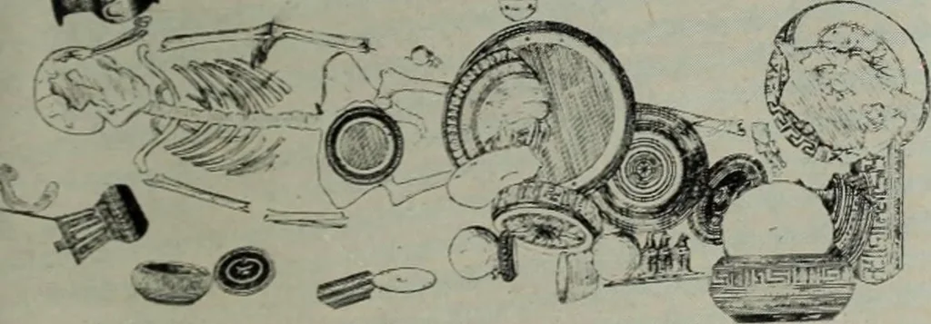 An illustration from Der schoene Mensch im Altertum; eine Geschichte des Koerperideals bei Aegyptern, Orientalen u. Griechen, 1912, leaf 255