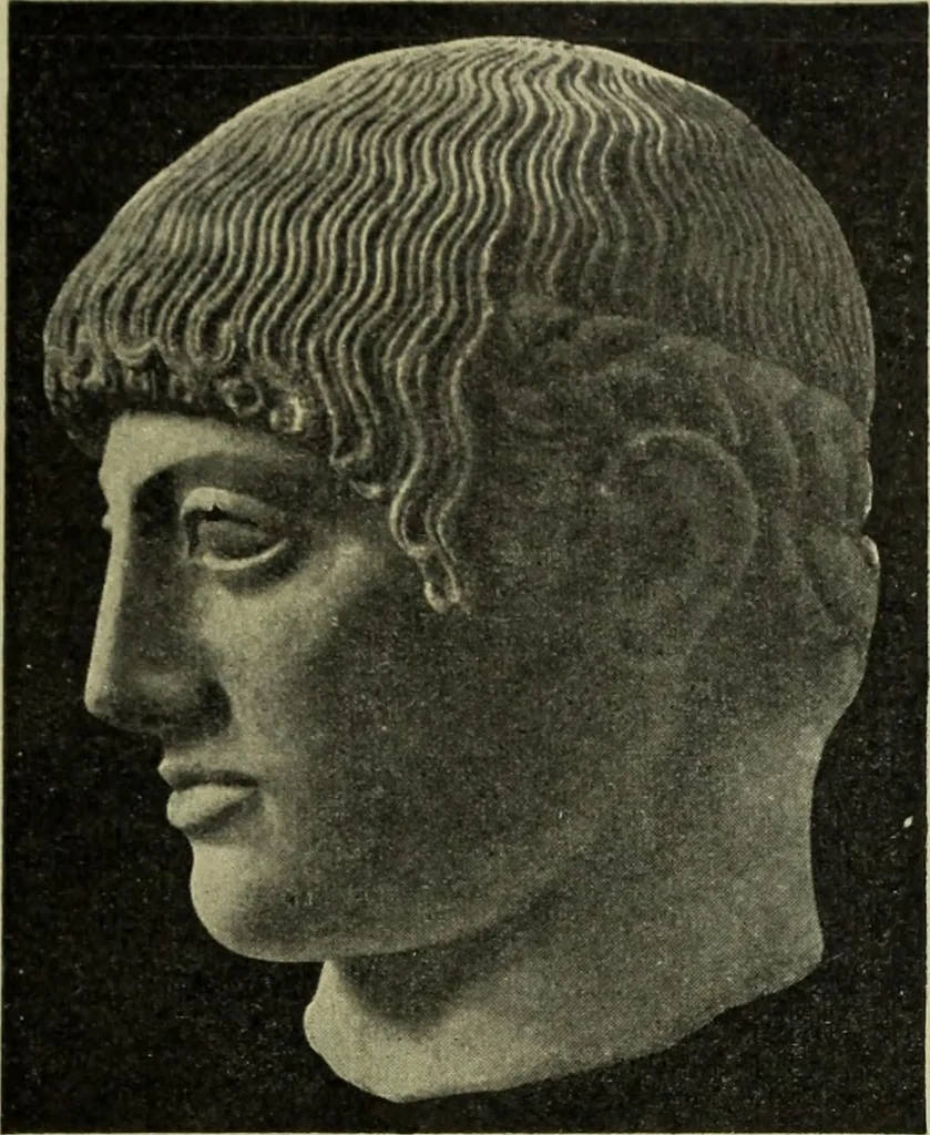 An illustration from Der schoene Mensch im Altertum; eine Geschichte des Koerperideals bei Aegyptern, Orientalen u. Griechen, 1912, leaf 269