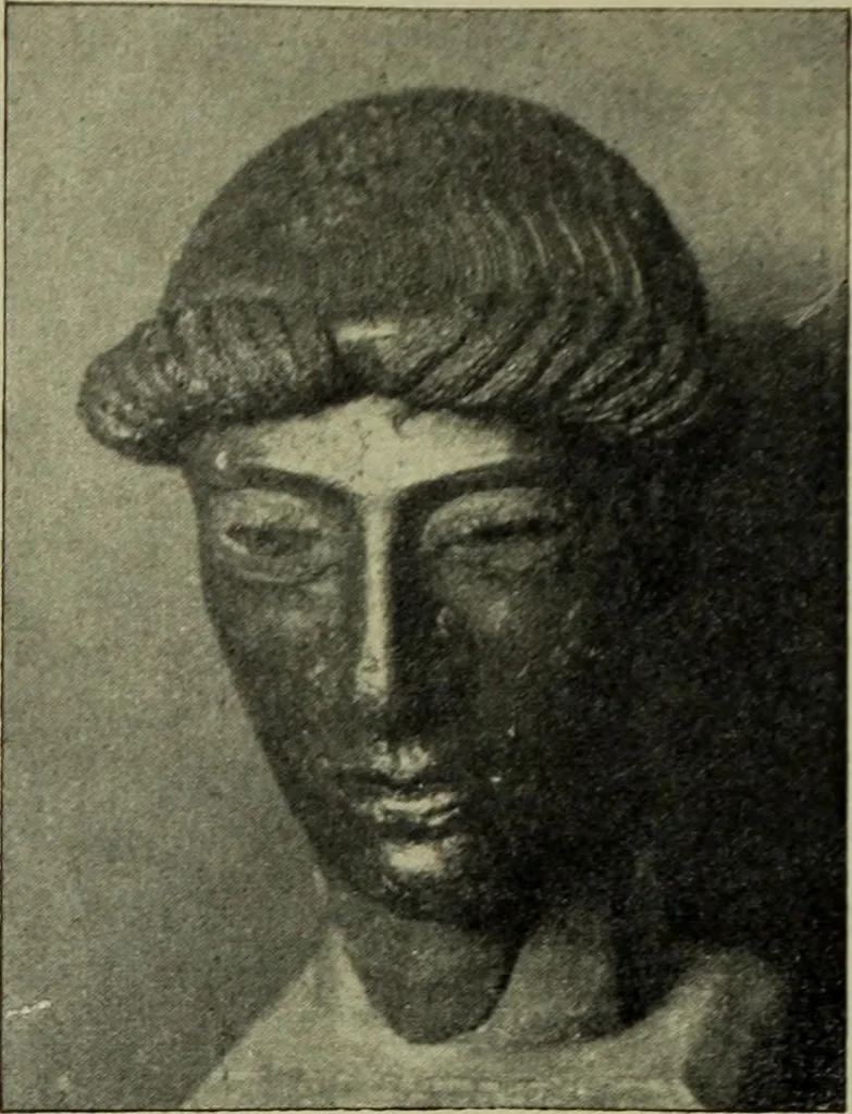 An illustration from Der schoene Mensch im Altertum; eine Geschichte des Koerperideals bei Aegyptern, Orientalen u. Griechen, 1912, leaf 272