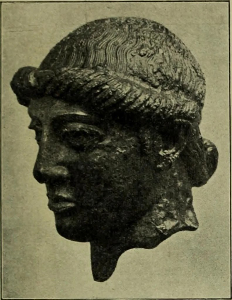 An illustration from Der schoene Mensch im Altertum; eine Geschichte des Koerperideals bei Aegyptern, Orientalen u. Griechen, 1912, leaf 273