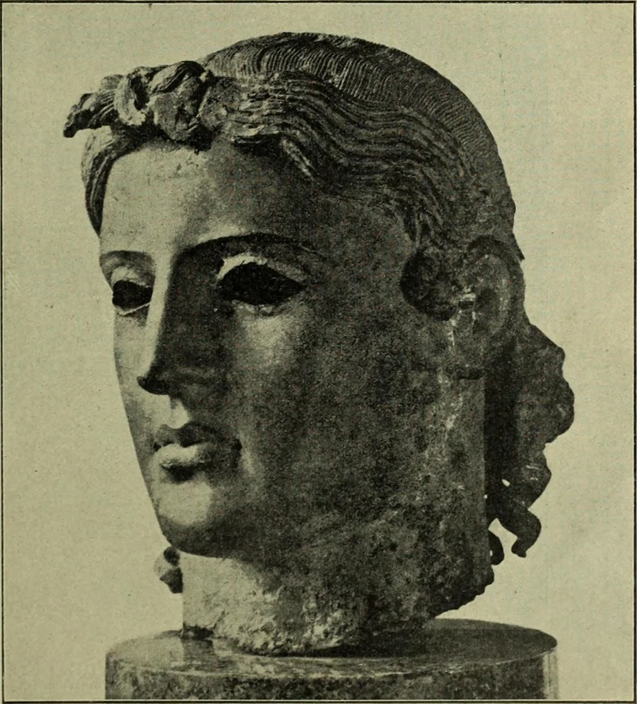 An illustration from Der schoene Mensch im Altertum; eine Geschichte des Koerperideals bei Aegyptern, Orientalen u. Griechen, 1912, leaf 273