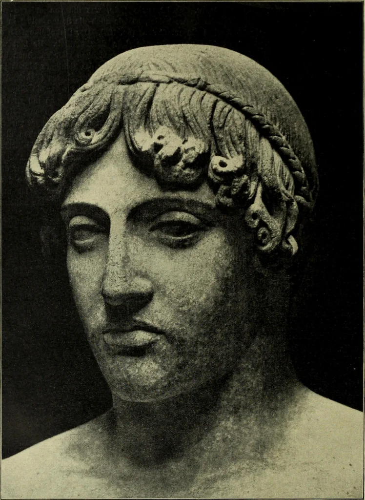 An illustration from Der schoene Mensch im Altertum; eine Geschichte des Koerperideals bei Aegyptern, Orientalen u. Griechen, 1912, leaf 274