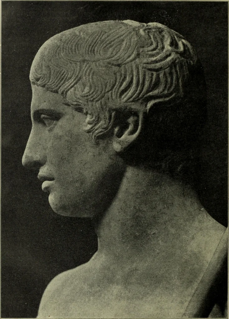 An illustration from Der schoene Mensch im Altertum; eine Geschichte des Koerperideals bei Aegyptern, Orientalen u. Griechen, 1912, leaf 276