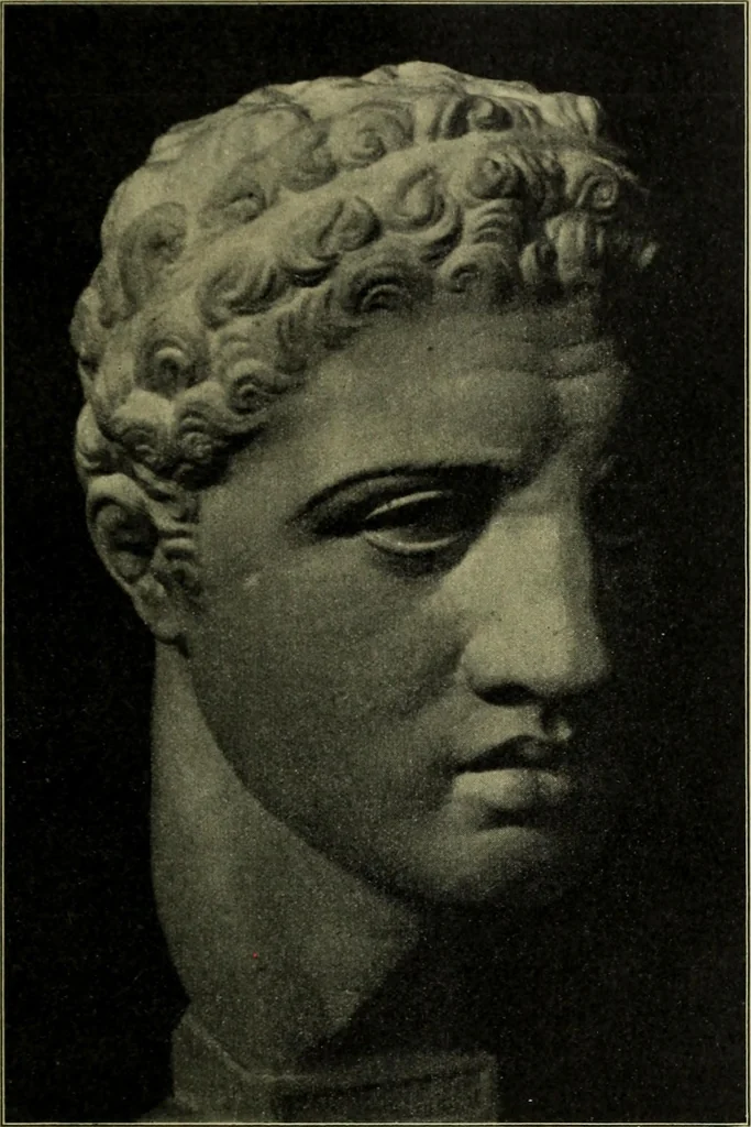 An illustration from Der schoene Mensch im Altertum; eine Geschichte des Koerperideals bei Aegyptern, Orientalen u. Griechen, 1912, leaf 285