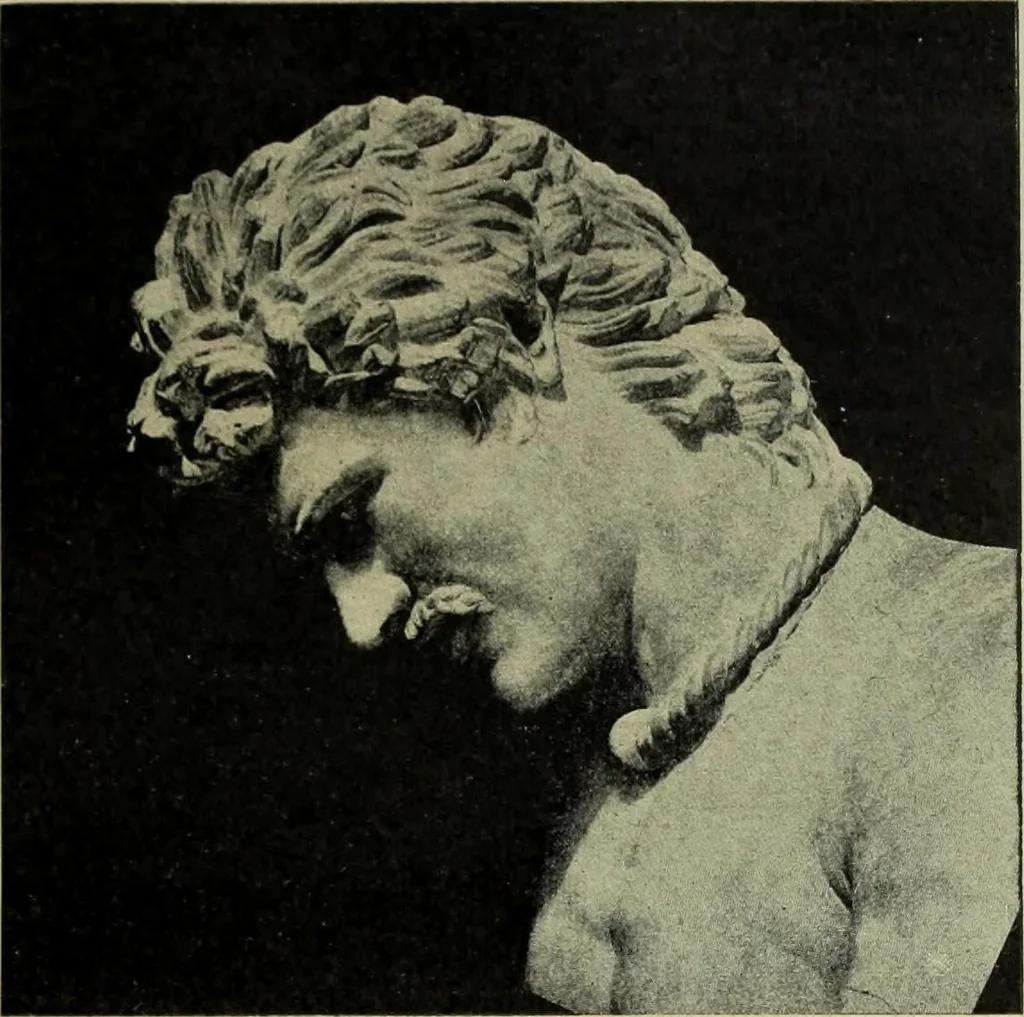 An illustration from Der schoene Mensch im Altertum; eine Geschichte des Koerperideals bei Aegyptern, Orientalen u. Griechen, 1912, leaf 287