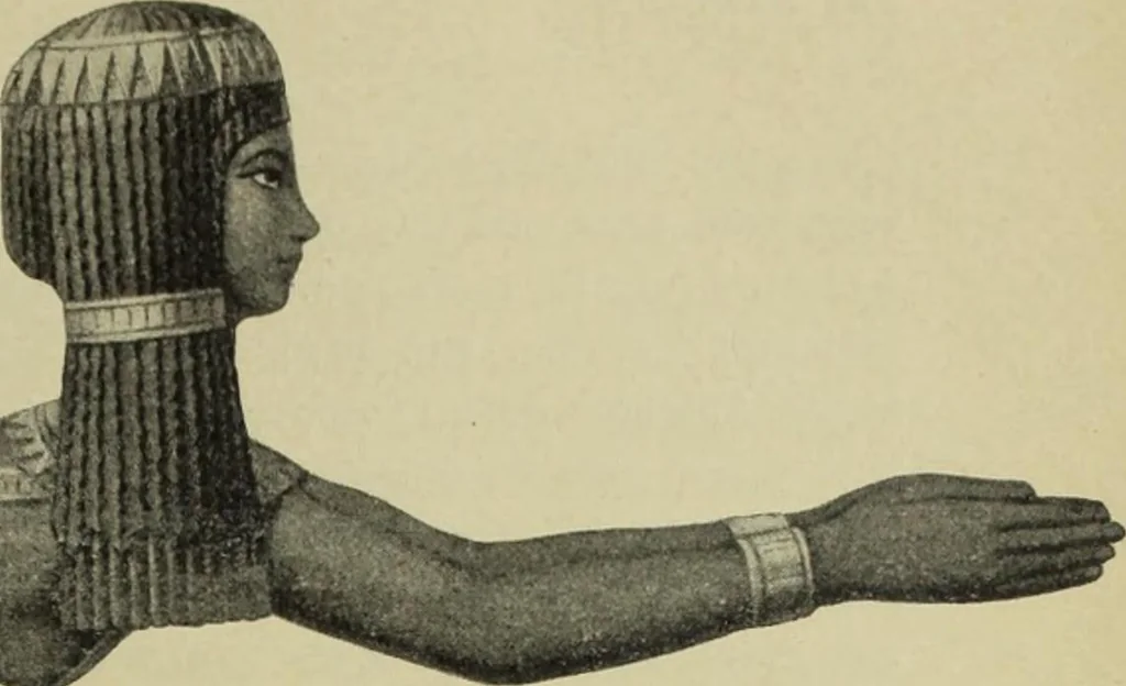 An illustration from Der schoene Mensch im Altertum; eine Geschichte des Koerperideals bei Aegyptern, Orientalen u. Griechen, 1912, leaf 29