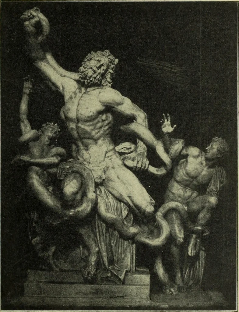 An illustration from Der schoene Mensch im Altertum; eine Geschichte des Koerperideals bei Aegyptern, Orientalen u. Griechen, 1912, leaf 293