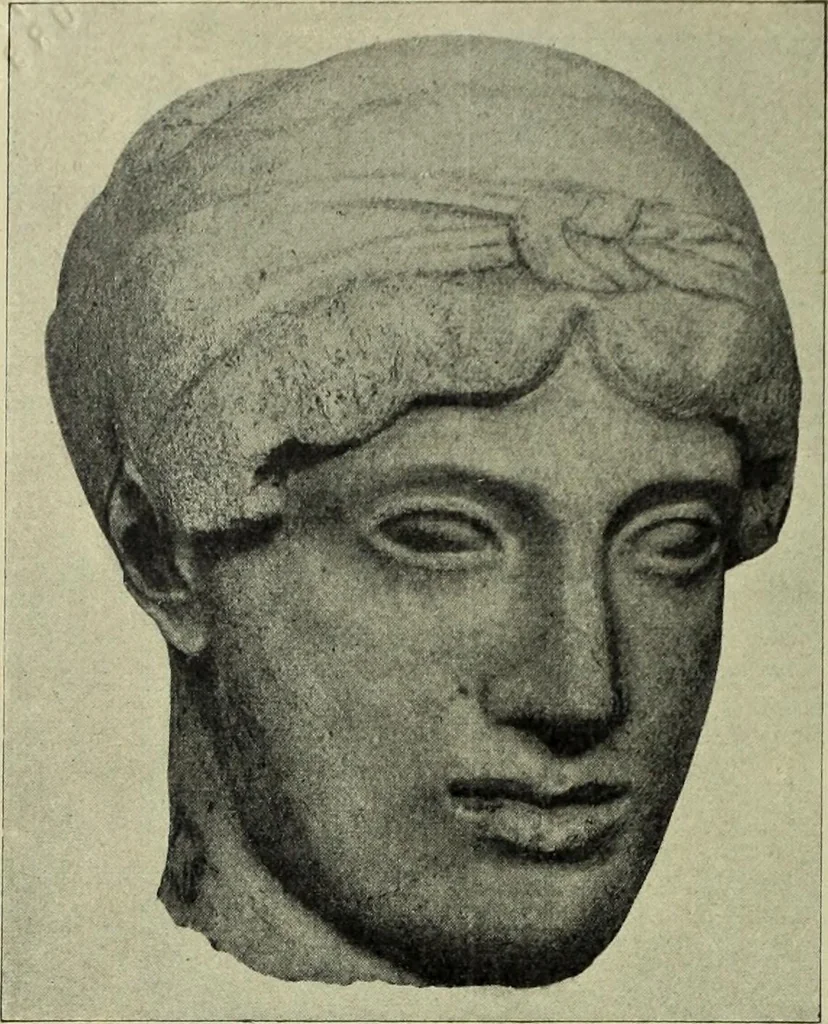 An illustration from Der schoene Mensch im Altertum; eine Geschichte des Koerperideals bei Aegyptern, Orientalen u. Griechen, 1912, leaf 296