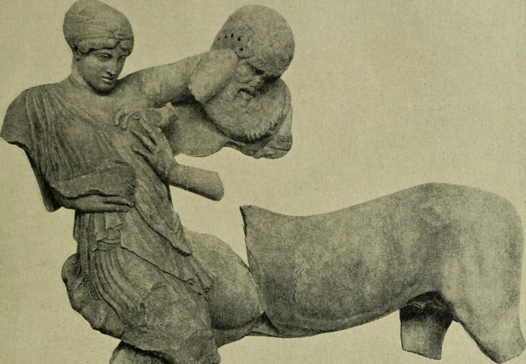 An illustration from Der schoene Mensch im Altertum; eine Geschichte des Koerperideals bei Aegyptern, Orientalen u. Griechen, 1912, leaf 297