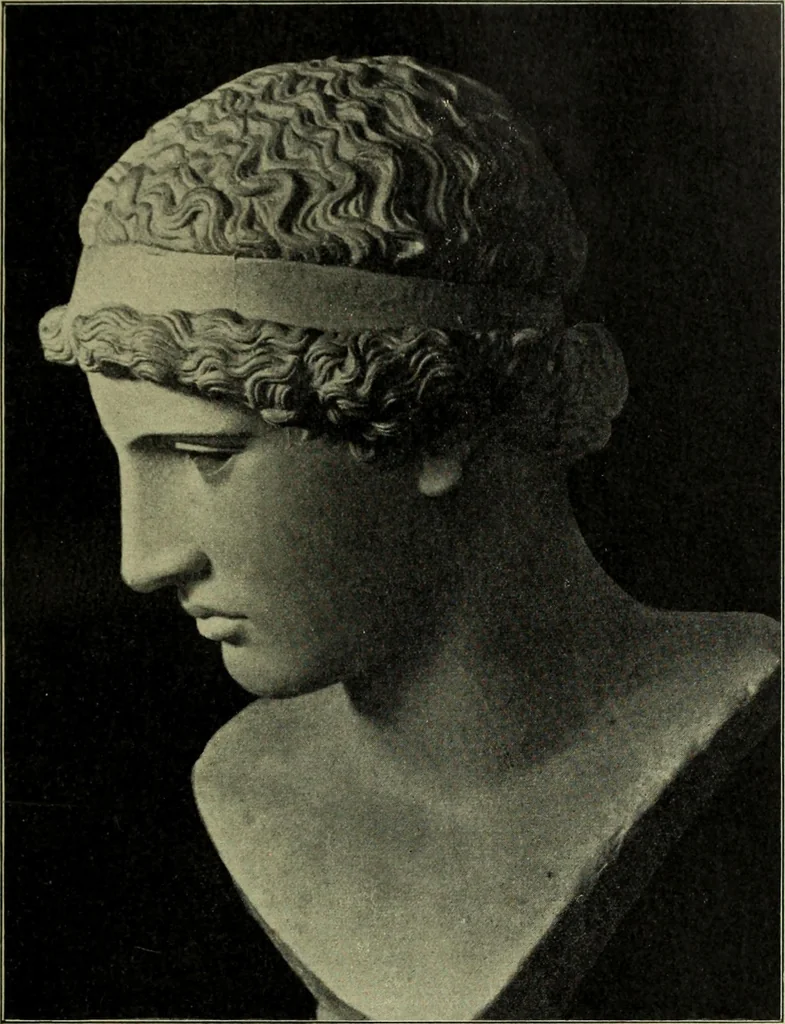 An illustration from Der schoene Mensch im Altertum; eine Geschichte des Koerperideals bei Aegyptern, Orientalen u. Griechen, 1912, leaf 303