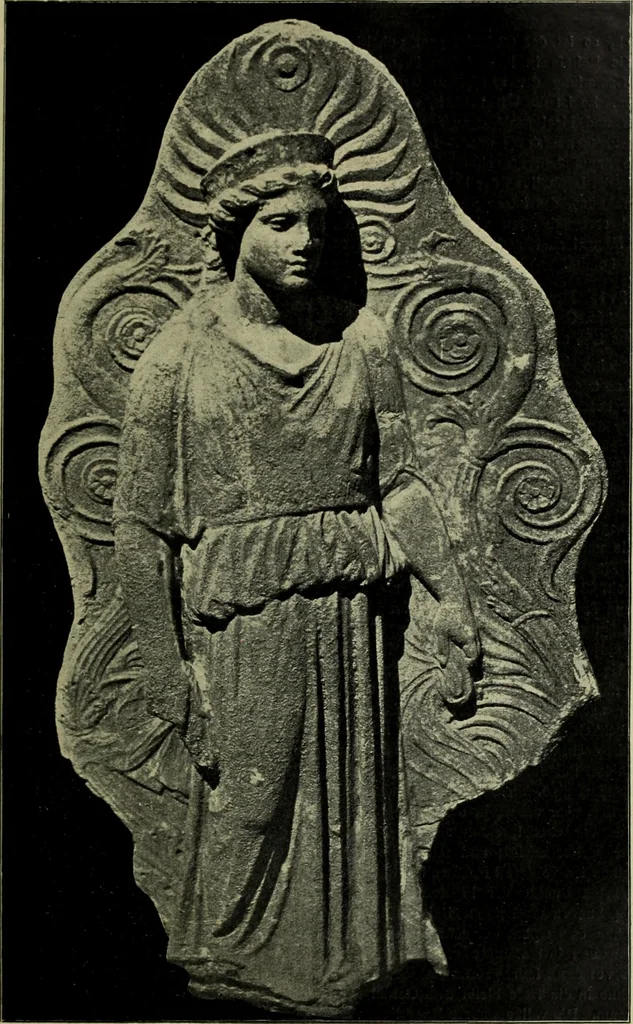 An illustration from Der schoene Mensch im Altertum; eine Geschichte des Koerperideals bei Aegyptern, Orientalen u. Griechen, 1912, leaf 329