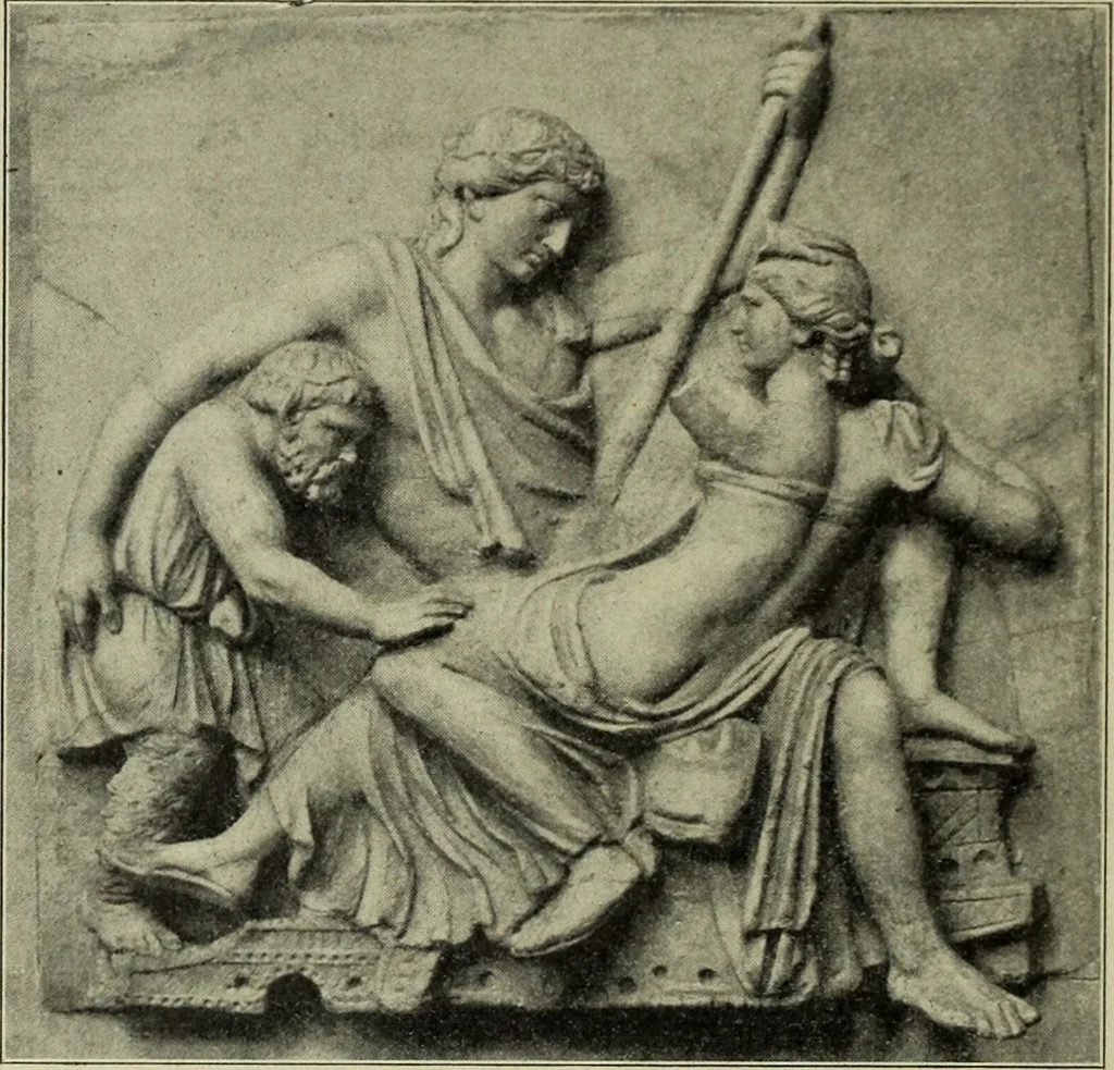 An illustration from Der schoene Mensch im Altertum; eine Geschichte des Koerperideals bei Aegyptern, Orientalen u. Griechen, 1912, leaf 336