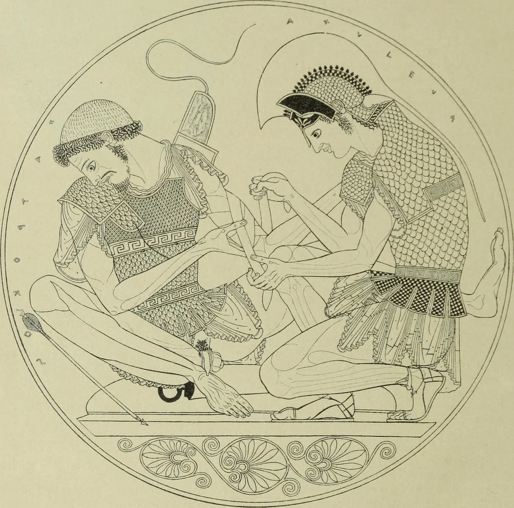 An illustration from Der schoene Mensch im Altertum; eine Geschichte des Koerperideals bei Aegyptern, Orientalen u. Griechen, 1912, leaf 352