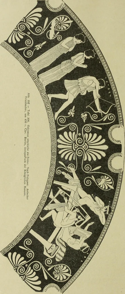 An illustration from Der schoene Mensch im Altertum; eine Geschichte des Koerperideals bei Aegyptern, Orientalen u. Griechen, 1912, leaf 354