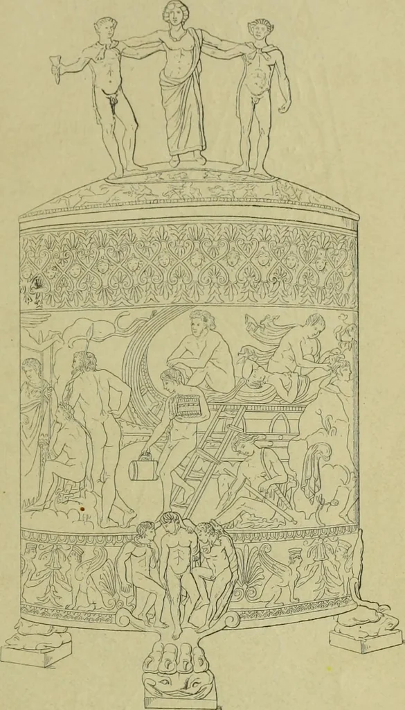 An illustration from Der schoene Mensch im Altertum; eine Geschichte des Koerperideals bei Aegyptern, Orientalen u. Griechen, 1912, leaf 355
