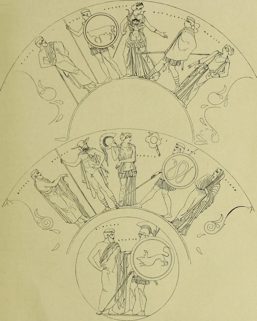 An illustration from Der schoene Mensch im Altertum; eine Geschichte des Koerperideals bei Aegyptern, Orientalen u. Griechen, 1912, leaf 359