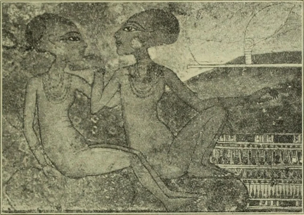 An illustration from Der schoene Mensch im Altertum; eine Geschichte des Koerperideals bei Aegyptern, Orientalen u. Griechen, 1912, leaf 37