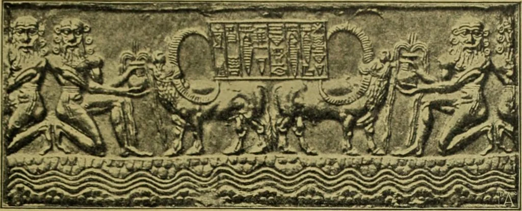 An illustration from Der schoene Mensch im Altertum; eine Geschichte des Koerperideals bei Aegyptern, Orientalen u. Griechen, 1912, leaf 41