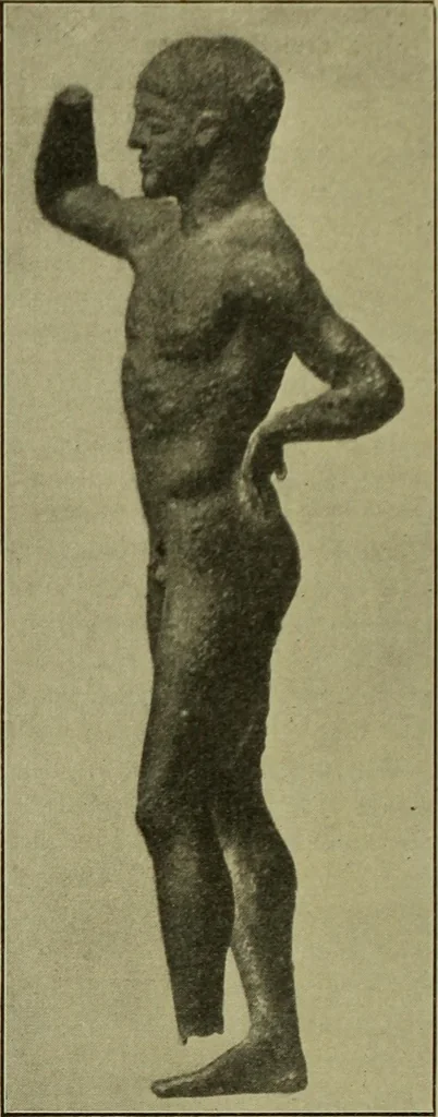 An illustration from Der schoene Mensch im Altertum; eine Geschichte des Koerperideals bei Aegyptern, Orientalen u. Griechen, 1912, leaf 68
