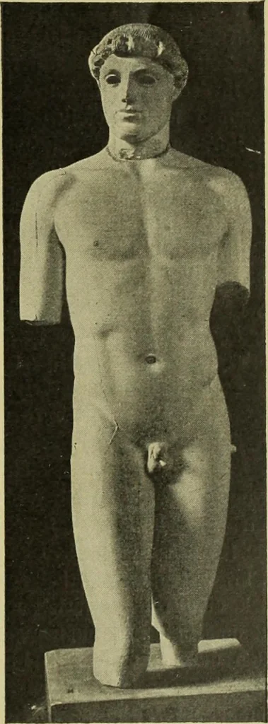 An illustration from Der schoene Mensch im Altertum; eine Geschichte des Koerperideals bei Aegyptern, Orientalen u. Griechen, 1912, leaf 69