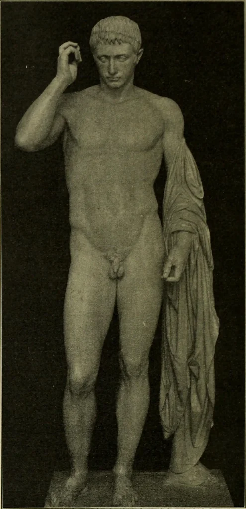 An illustration from Der schoene Mensch im Altertum; eine Geschichte des Koerperideals bei Aegyptern, Orientalen u. Griechen, 1912, leaf 72