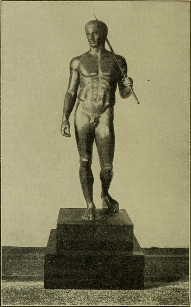 An illustration from Der schoene Mensch im Altertum; eine Geschichte des Koerperideals bei Aegyptern, Orientalen u. Griechen, 1912, leaf 74