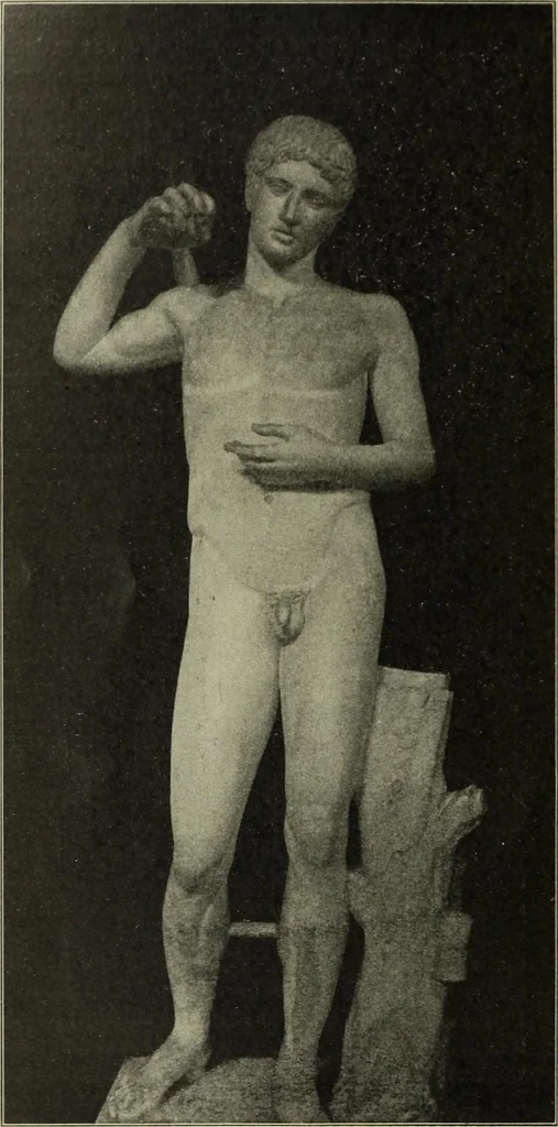 An illustration from Der schoene Mensch im Altertum; eine Geschichte des Koerperideals bei Aegyptern, Orientalen u. Griechen, 1912, leaf 80
