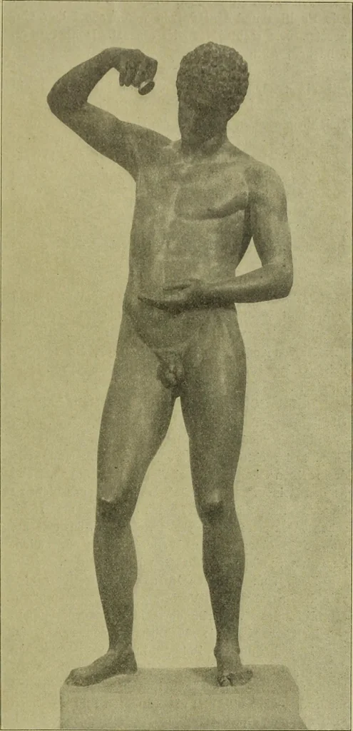 An illustration from Der schoene Mensch im Altertum; eine Geschichte des Koerperideals bei Aegyptern, Orientalen u. Griechen, 1912, leaf 81