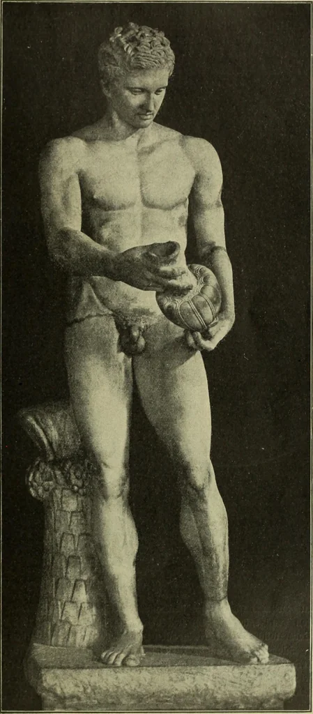 An illustration from Der schoene Mensch im Altertum; eine Geschichte des Koerperideals bei Aegyptern, Orientalen u. Griechen, 1912, leaf 83