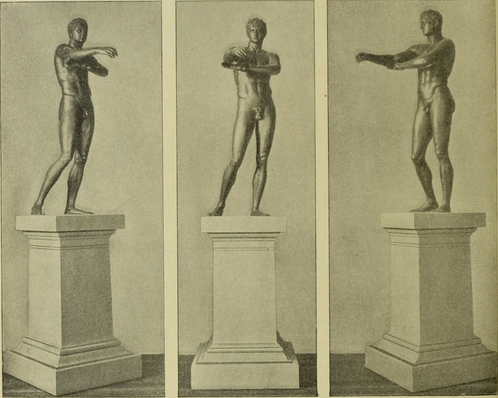 An illustration from Der schoene Mensch im Altertum; eine Geschichte des Koerperideals bei Aegyptern, Orientalen u. Griechen, 1912, leaf 84