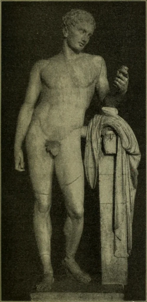 An illustration from Der schoene Mensch im Altertum; eine Geschichte des Koerperideals bei Aegyptern, Orientalen u. Griechen, 1912, leaf 89