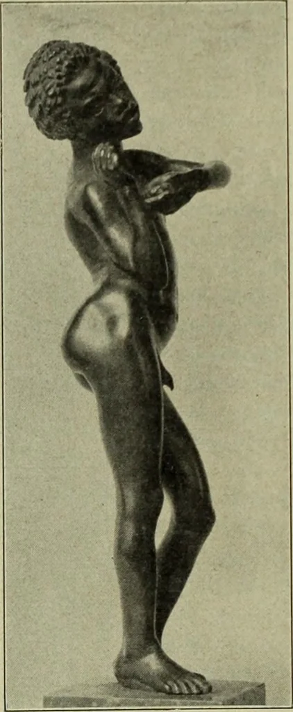 An illustration from Der schoene Mensch im Altertum; eine Geschichte des Koerperideals bei Aegyptern, Orientalen u. Griechen, 1912, leaf 98