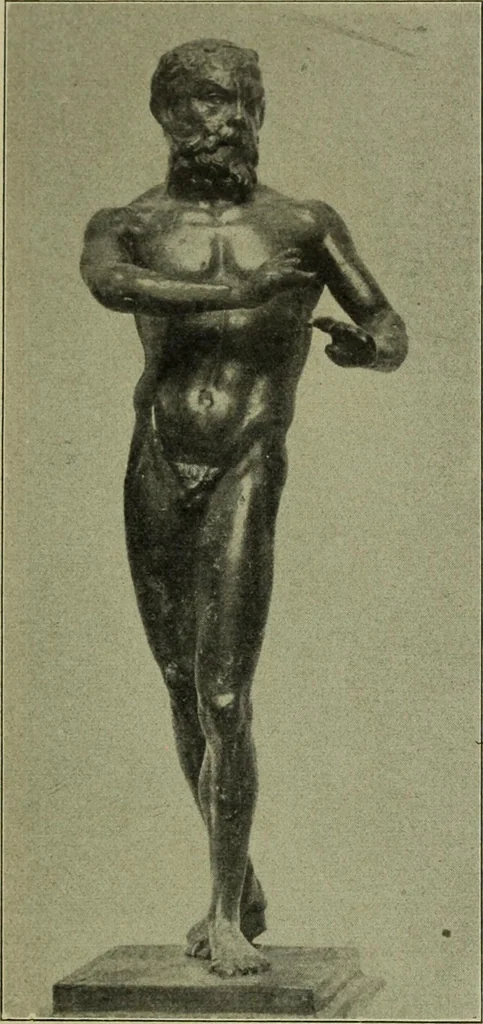 An illustration from Der schoene Mensch im Altertum; eine Geschichte des Koerperideals bei Aegyptern, Orientalen u. Griechen, 1912, leaf 99
