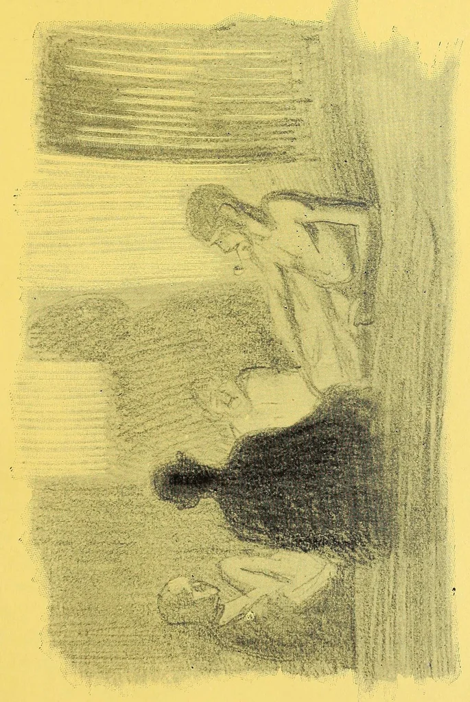 An illustration from Der schwarze Dekameron, belege und aktenstücke über liebe, 1910, leaf 201